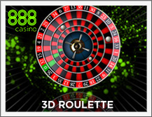 Das coole 3D Roulette bei 888 Casino